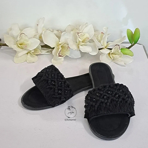 صندل مکرومه کفی تخت