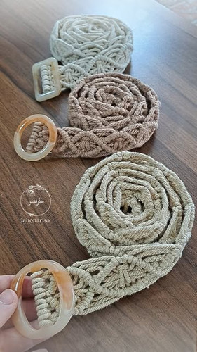 کمربند مکرومه بافی