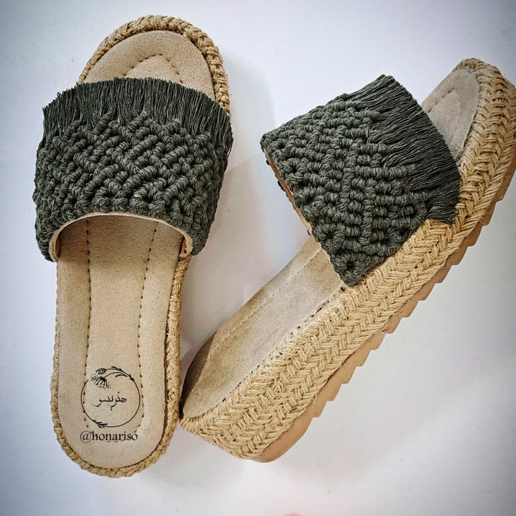 صندل مکرومه دستساز