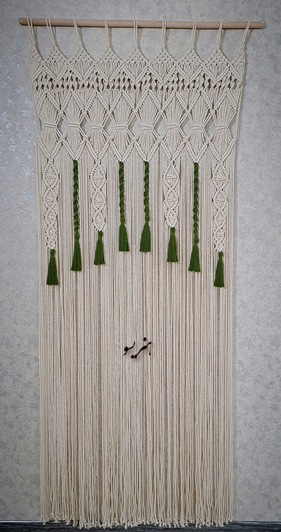 پرده مکرومه مدل سنتی