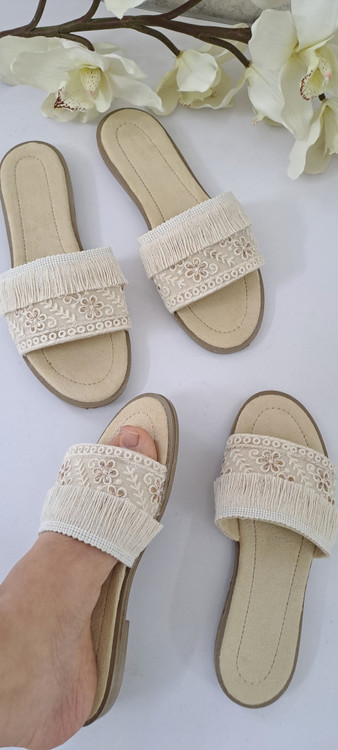 صندل مکرومه کفی تخت