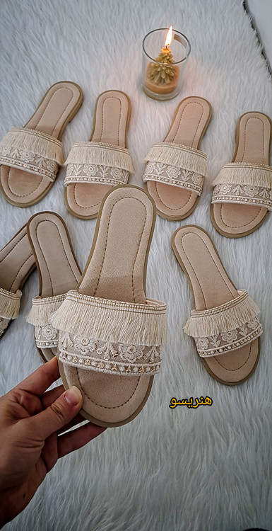 صندل زنانه مکرومه بافی